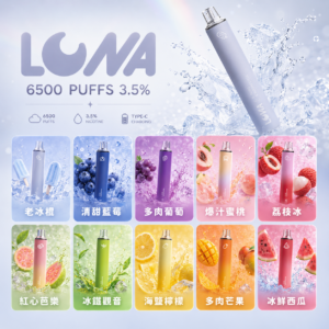 正版 LUNA 6500口 露娜 一次性電子煙 拋棄式電子菸