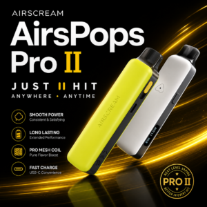 正版 AIRSCREAM AirsPops Pro II 氣泡二代 小煙主機 空煙彈 英國品牌