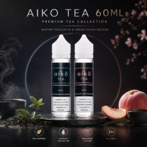 美國 Aiko 60ML 鐵觀音冰茶 蜜桃烏龍茶 大煙油 菸油 E-JULCE 電子果汁 電子煙油