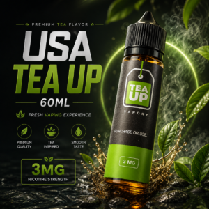 美國 TEA UP 茉莉綠茶 抹茶拿鐵 60ML 大煙油 菸油 E-JULCE 電子果汁 電子煙油